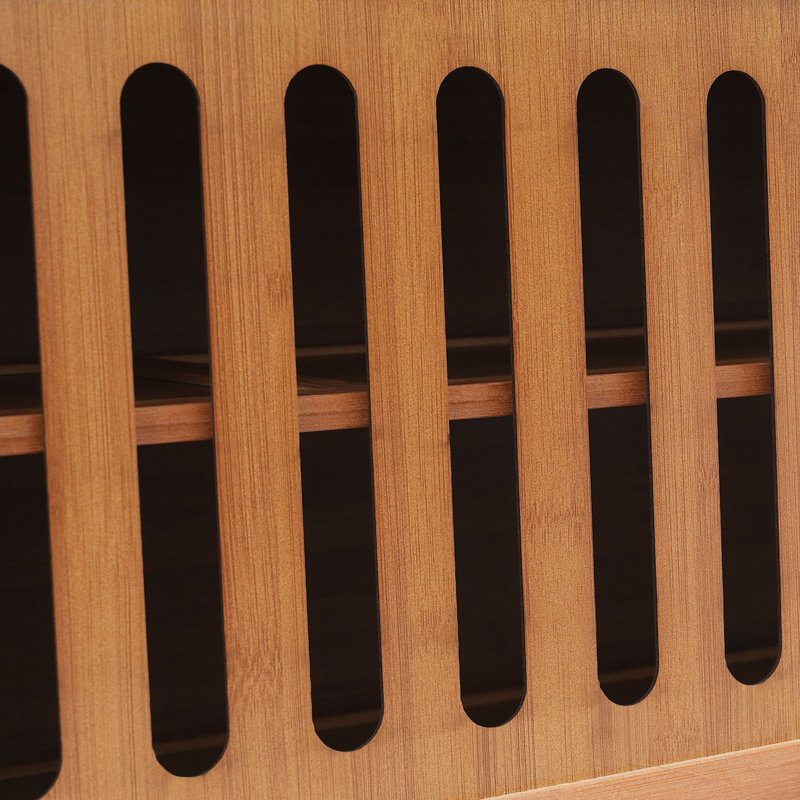 Armoire à chaussures à 7 niveaux, Bois brun foncé