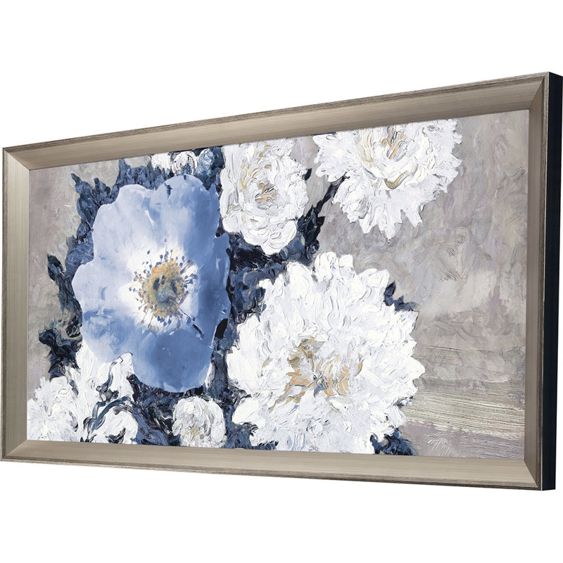 «Lyrical Floral - Burst» par Hazlehurst - peinture à cadre unique