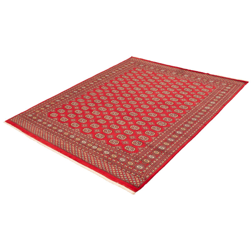 Tapis rouge Finha Peshawar Bokhara 8 pi 1 po x 9 pi 10 po