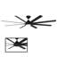 Ventilateur de plafond intelligent intérieur / extérieur à 8 pales avec commande murale et ensemble d'éclairage inclus, fonctionne avec Alexa et l'application iOS ou Android-32650311-56611497-121976040