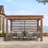 Sunjoy Pergola 11 x 13 ft. Steel Frame Pergola with Tan Adjustable Sling Fabric Canopy