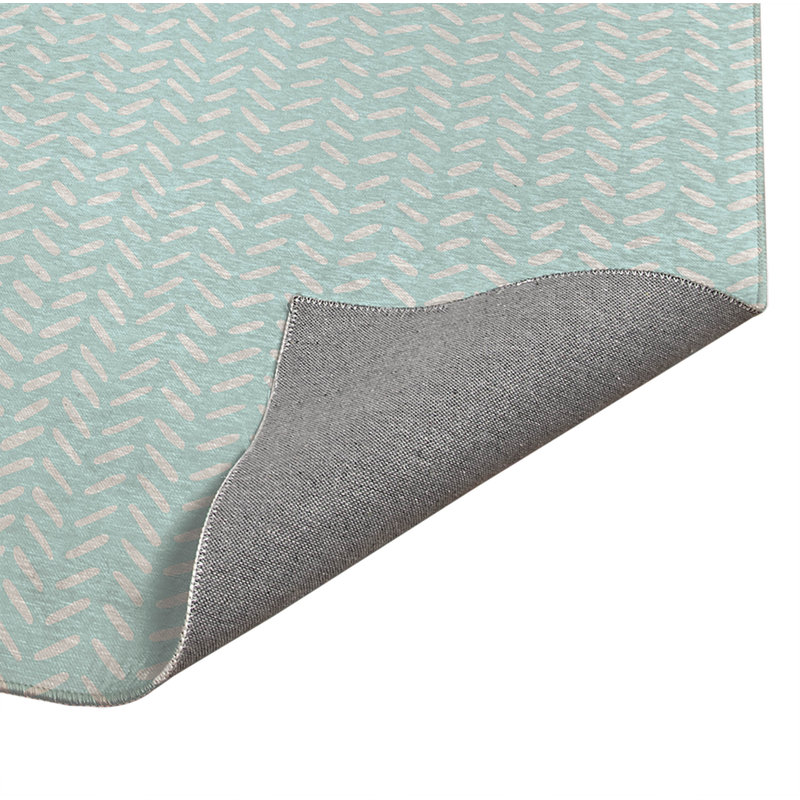 Tapis de bureau léger Dream Splat, L 3 pi x L 2 pi, Bleu clair