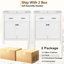 Meuble-lavabo de 60 po avec lavabo double et lavabo fonctionnel en céramique blanche avec rangement élégant-1364377070-1364377071