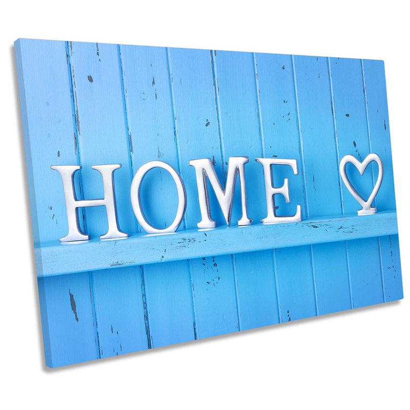 Home Sweet Love - Wrapped Canvas Print, 30.5cm H x 45.7cm W x 2cm D