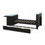 Lit de jour en bois avec lit gigogne, bureau, lumières DEL et port USB-1696521301-1696521322