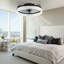 Ventilateur de plafond moderne en cristal Kalyx avec télécommande et application intelligente-1395469912