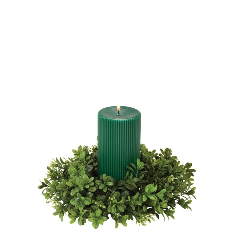 Couronne de buis artificielle 11 po