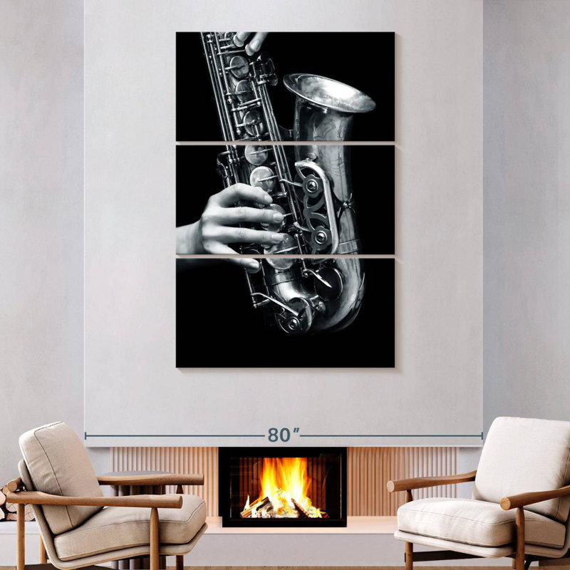 Abarca Saxophone Play, 74" H x 48" W