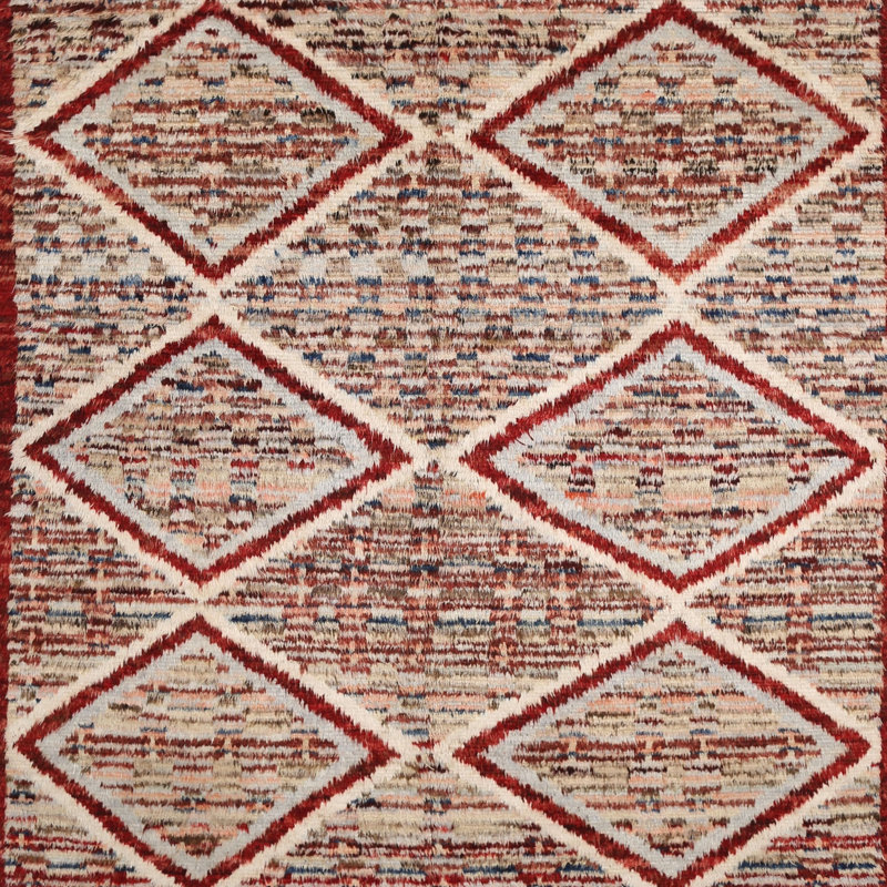 Tapis brun/gris zone contemporaine, Carré 8 pi