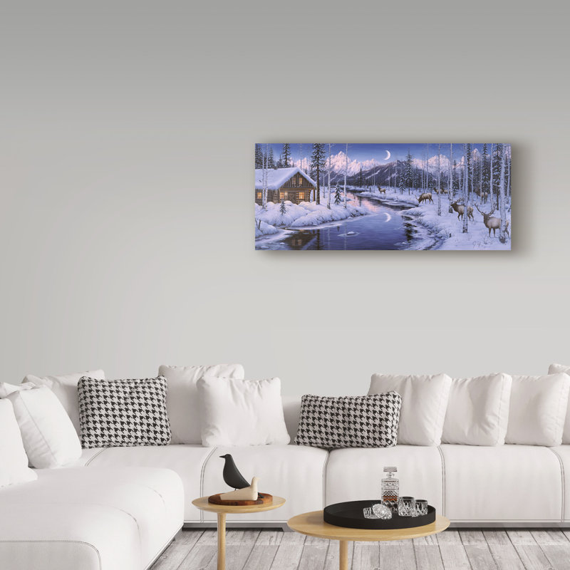 «Winter Silence» par Fazulla, impression sur toile tendue, H 10 po x l 24 po x P 2 po