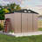 10 Ft. W X 12 Ft. D Metal Storage Shed With Metal Base Frame Kit-125529632-125529635