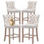 Ensemble de 4 tabourets de bar à hauteur de comptoir en velours pour îlot de cuisine-1208558670-1227099374-1227099372