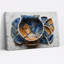 Art mural sur toile bleu et orange-1903822353