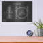 «Tesla Turbine Blueprint Vernis Chalkboard», art mural en métal-386560268