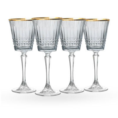 Ensemble de 4 verres à vin Cristine