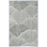 Gingko Hand Tufted Gray Area Rug