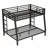 Metal Full XL Over Queen Bunk Bed, Space-Saving Design With Noise-Reduced Features And No Box Spring Required, Black-1978063645-1978063643