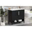 Meuble-lavabo 36 po avec lavabo, armoire de salle de bain avec portes et tiroirs, cadre en panneau de fibres à densité moyenne et panneau de fibres à densité moyenne
