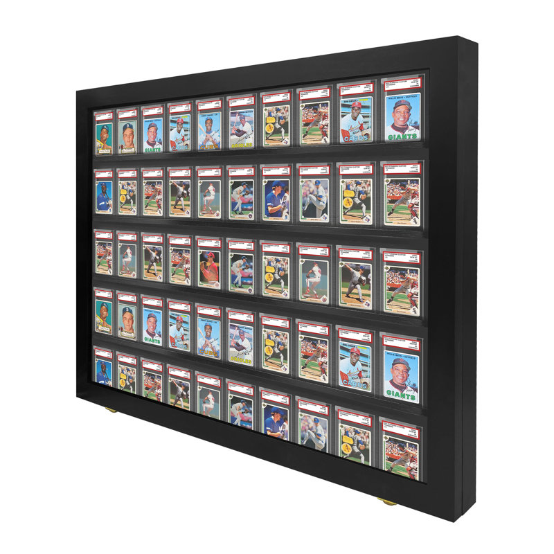 Présentoir à cartes de sport PENNZONI, pour 50 cartes de jeu et de sport, Noir, noir, noir, noir