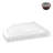 Streamline in. x 34 in. Round Corner PP Shower Base in Glossy White With Center Drain, Drain Included