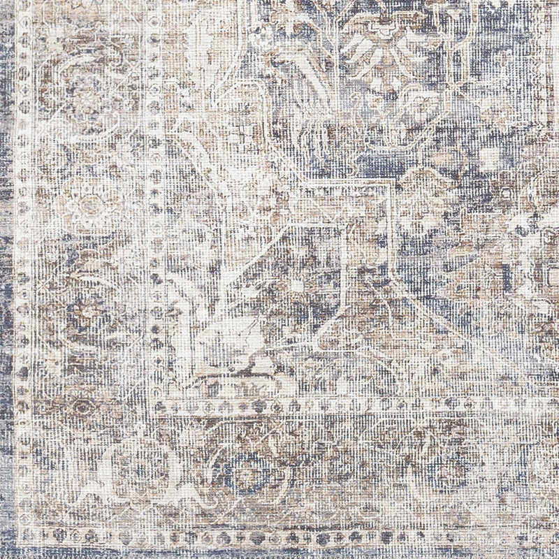 Glendale Heights Washable Oriental Indoor Rug, Rectangle 8'10" x 12'
