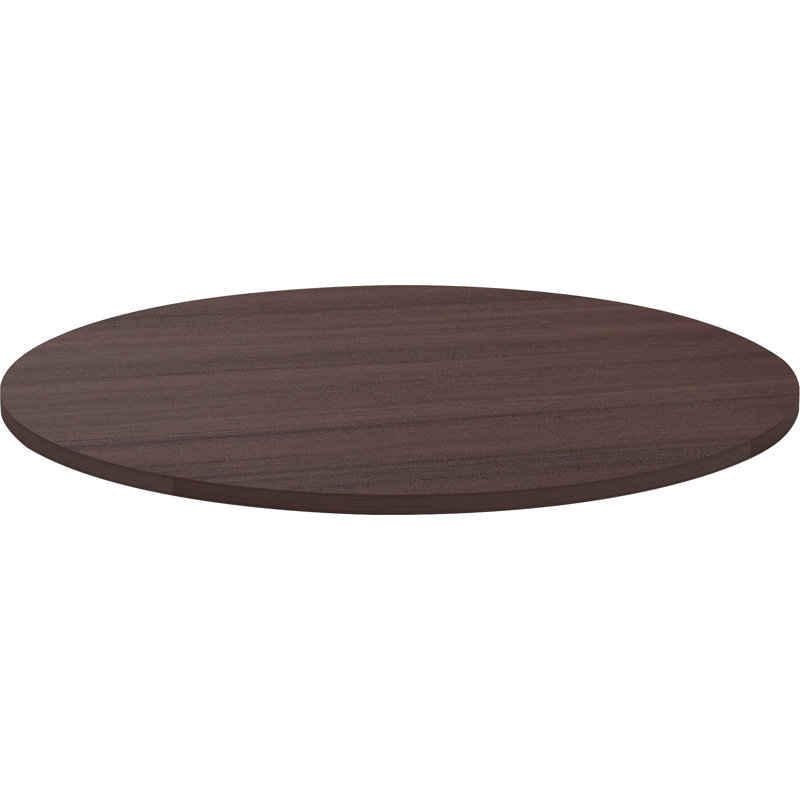 Espresso Laminate Round Conference Tabletop, 48-Inch