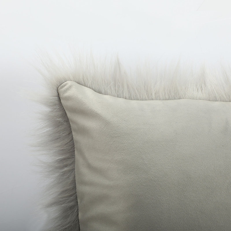 Housses de coussin Flafia, 16 po x 16 po, Gris