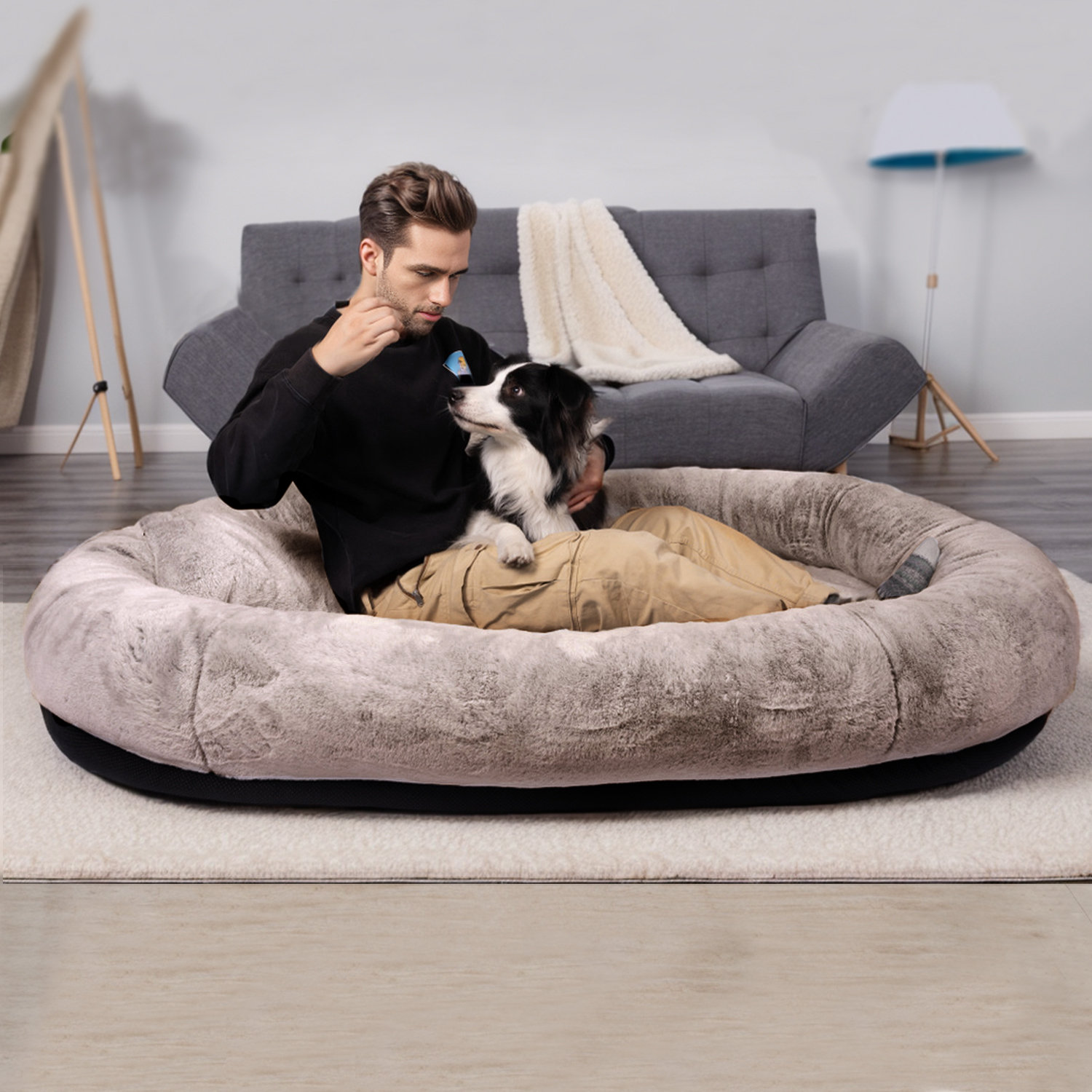 Tucker Murphy Pet™ Human Dog Bed For People Adults With Blanket And Pillow Wayfair