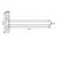Seles 1 Wall Towel Rack