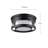 Mota Matte Black 1 - Bulb Outdoor Flush Mount