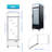 Whall 19.3 Cu.ft Glass Door Commercial Merchandiser Freezer, Upright Display Freezer With Led Lighting, Etl Certified