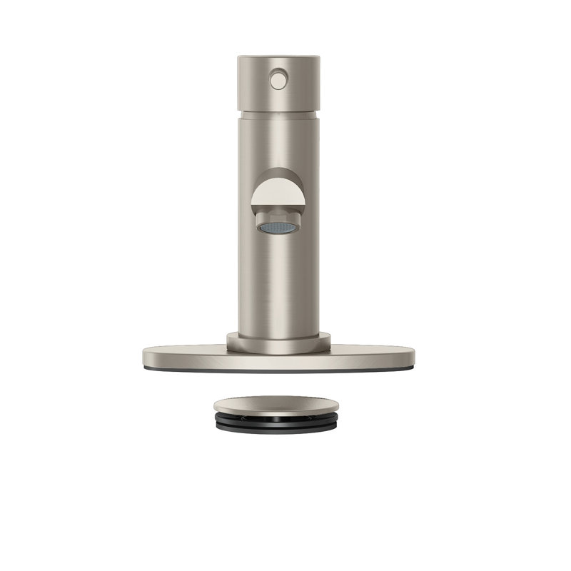 Single-handle Bathroom Faucet with Drain Assembly, Brush Nickle