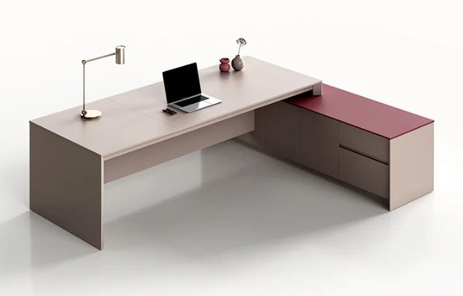 Nakayia L-Shaped Executive Desk, 75cm H x 200cm W x 180cm D