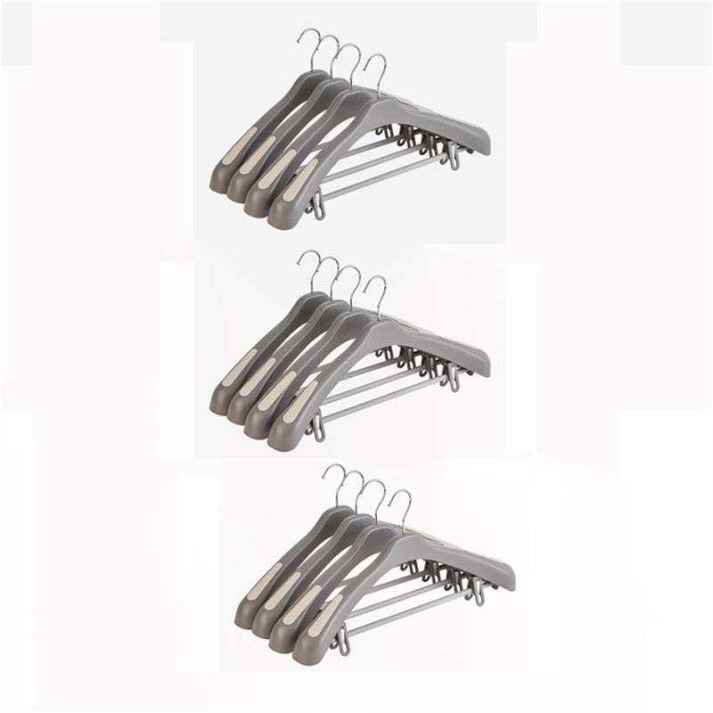 Cintre en plastique avec pince pour pantalons, 12