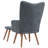 Khody Upholstered Armchair with Ottoman-583517152