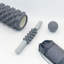 Ensemble de rouleaux en mousse 3-en-1, bâtons de massage, balles de massage, bandes de résistance pour massage des muscles profonds, déclenchement des points de déclenchement, pilates, yoga (gris)-123553399