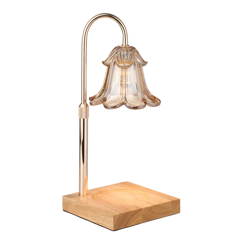 Wood USB Table Lamp