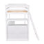 Lit mezzanine avec bureau et tablettes-199264177