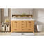 Meuble-lavabo 59,3 po avec cadre en bois massif et armoire en panneau de fibres à densité moyenne, double lavabo en résine SMC, portes et tiroirs à fermeture en douceur, 4 portes, 5 tiroirs, tablettes réglables, poignées noires