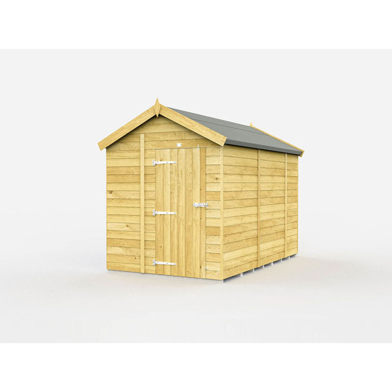 6ft x 10ft Apex Shed - Single Door without Windows