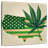 Marijuana Leaf USA Map-109377208