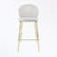 Metal frame Bar stool Set of 2 with soft cushion