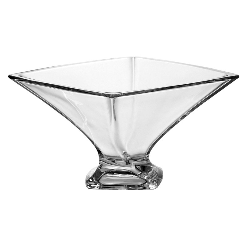 Majestic Crystal Crystalline Glass Serving Bowl, 4" H x 6.5" W