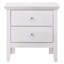Table de chevet transitionnelle blanche élégante-142462431