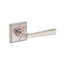 Kinsella Passage Lever with Traditional Square Rose in Lifetime (PVD) Polished Brass-954242941