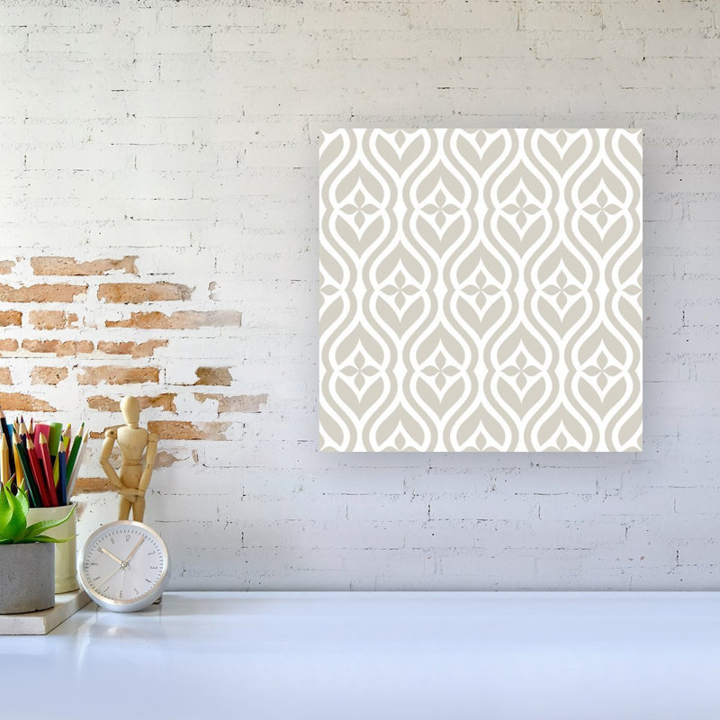 Abstract Ornament Pattern - Wrapped Canvas Print, 16cm H x 16cm W x 3.8cm D