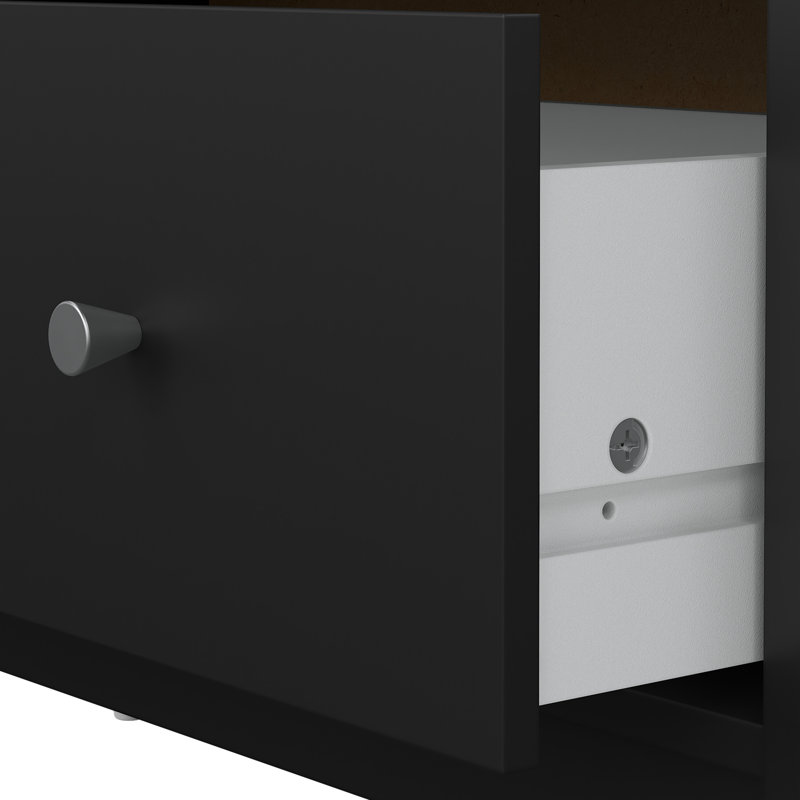 4-Piece Bedroom Set, Black, Black