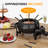 Electric Fondue Pot Set For Melting Chocolate Cheese, 3 Quart Fondue Set With Adjustable Temperature Control And 8 Colour-coded Forks, 1000w Non-stick Fondue Maker For Dessert, Oil And Broth