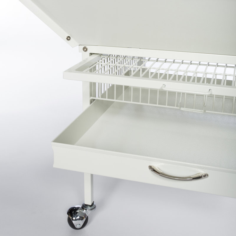 Cage à oiseau Lucian, Blanc craie, H 59,5 po x l 22 po x P 24 po