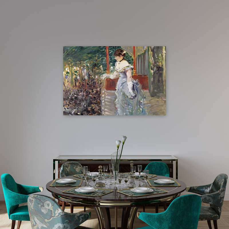 Café Concert, 1879 Impression d'art mural abstraite impressionniste représentant une architecture contemporaine